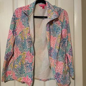 Lily Pulitzer Coral Jacket Size Small
